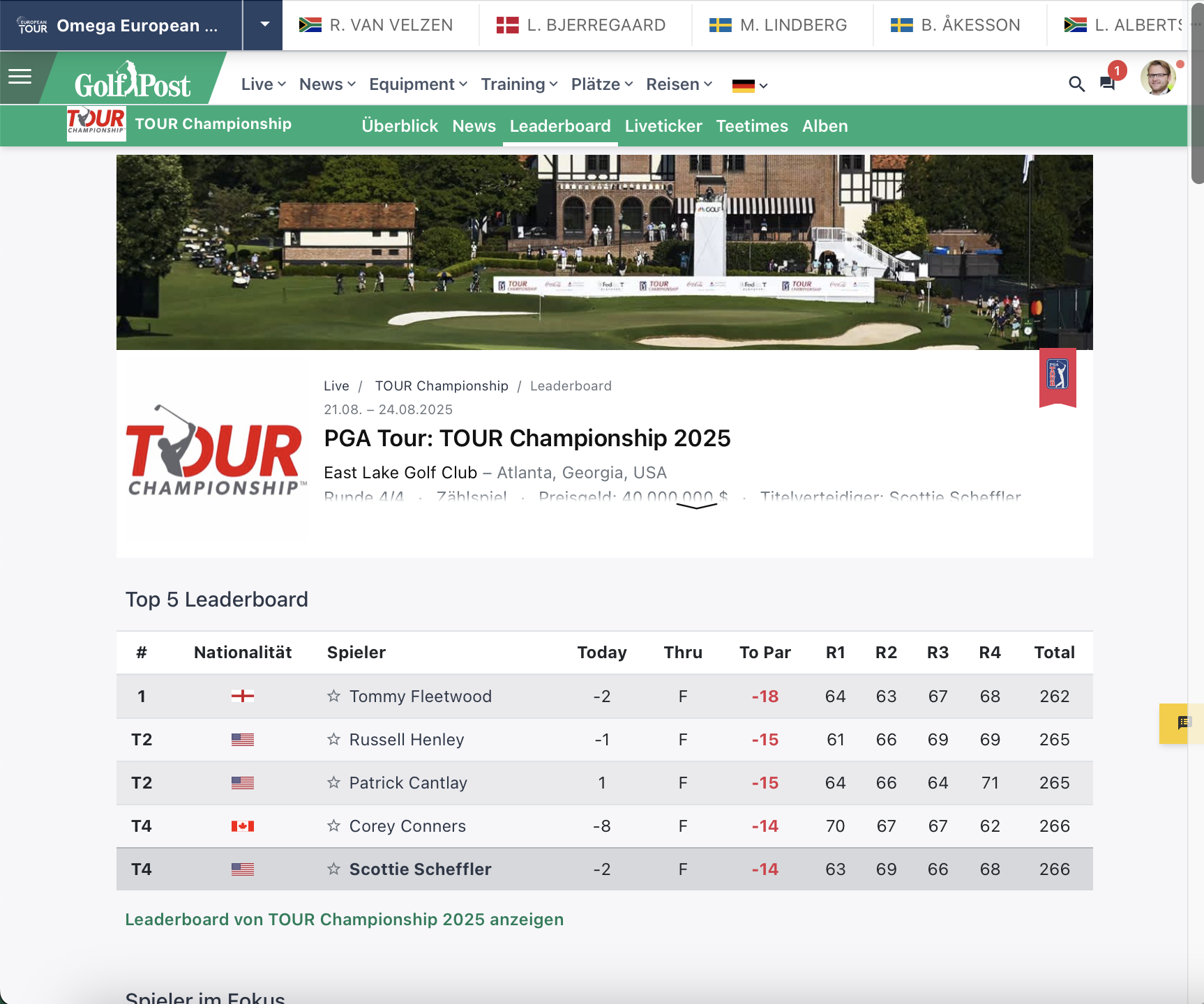 Werbefreies Livescoring