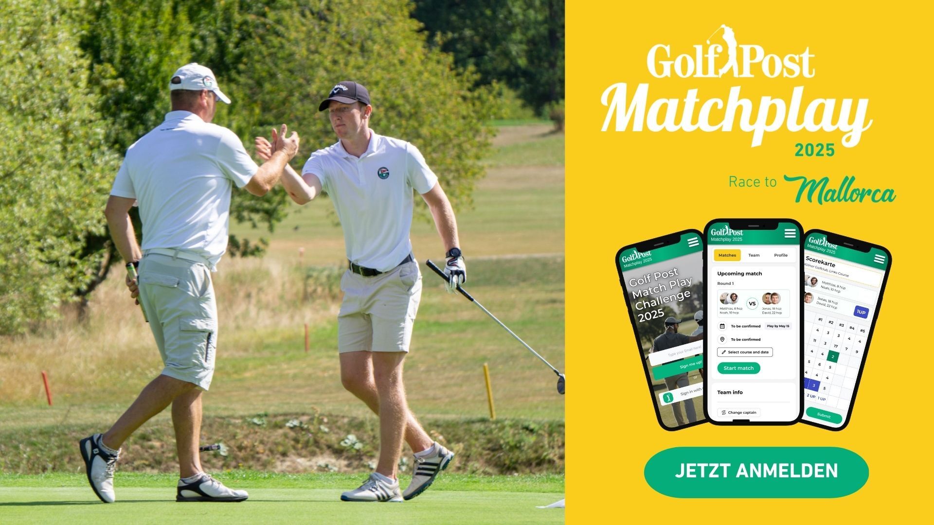 Besondere Einladung zur Golf Post Matchplay Tour