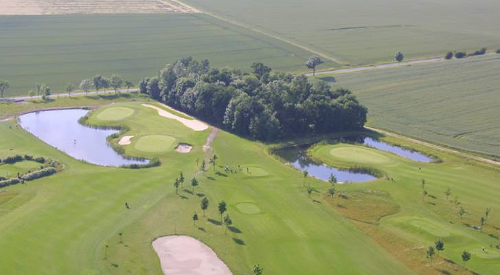 Die Golfclub Rittergut Hedwigsburg aus der Vogelperspektive. (Foto: Golfclub Rittergut Hedwigsburg)