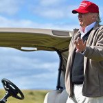 Der Präsidentschafts-Kanditdat der Republikaner Donald Trump während eines Besuchs seines schottischen Golfkurses Turnberry (Foto: Getty)