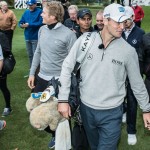 Martin Kaymer stattete den Teilnehmern des MercedesTrophy World Final in Stuttgart einen Besuch ab.