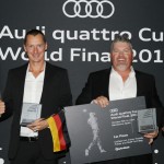 Die Sieger: Gerit Flohr, Sebastian Kaul, Don Tate, Eric Kelley (v.l.). (Foto: Audi Sports Com­mu­ni­ca­tions)