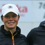 Mädchen-Bundestrainer und PJSC-Vize-Kapitän Sebastian Rühl (r.) mit seiner Spielerin Esther Henseleit (Foto: DGV/stebl)