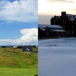 Golf Fotostrecke Britische Linkskurse im Schnee