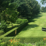 Blick von der Terrasse des Clubhauses im Frankfurter Golfclub (Foto: Golf Post)