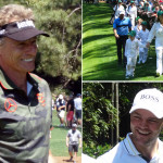 Bernhard Langer (l.) und Martin Kaymer (r.) beim Par-3-Contest des Us Masters 2019. (Fotos Golf Post)