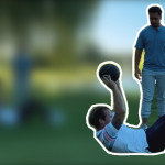 Patrick Emery und Paul Hirschmann mit dem Medizinball. (Foto: Golf Post)