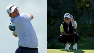 Sepp Straka spielte am Wochenende stark auf der PGA Tour, Sophia Popov mit einem guten Ergebnis auf der LPGA Tour. (Fotos: Getty)