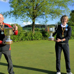 Die Sieger der deutschen Meisterschaften 2021 im GC Lauterhofen (AK50). Nicol Elshoff und Martin Birkholz. (Foto: DGV)