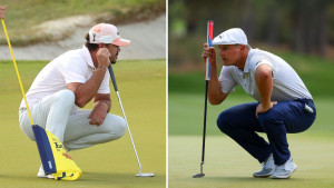 Zwei Golfer in Lauerstellung. Kommt es an diesem Wochenende bei den US Open 2021 zum langersehnten Duell "Brooksy vs. Bryson"? (Foto: Getty)
