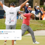 Phil Mickelson reagiert auf Rahms famosen Schlusslöcher! (Foto: Getty)