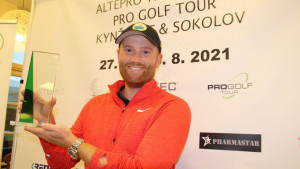 Philipp Mejow gewinnt die ALTEPRO Trophy 2021. (Foto: Pro Golf Tour)