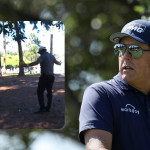 Phil Mickelson stand am Wochenende vor einer schweren Regelentscheidung. (Foto: Twitter @Championstour/ Getty)