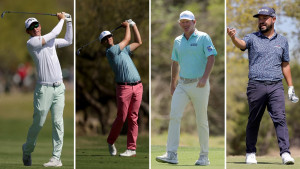 Bilden die Spitze auf der PGA Tour: Dylan Frittelli, Beau Hossler, Brandt Snedeker und J.J. Spaun (v.l.n.r.). (Foto: Getty)