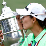 Minjee Lee mit dem Pokal der US Women`s Open (Foto: Getty)