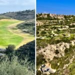 Zypern: Atemberaubende Abschläge im Minthis Golf (links) und Aphrodite Hills Golf. (Fotos: Jürgen Linnenbürger)