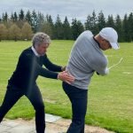 Reinhard-Karl Üblacker trainiert mit Bundestrainer Uli Zilg. (Foto: Reinhard-Karl Üblacker)
