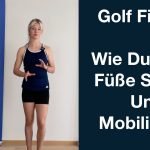 Sportwissenschaftlerin Elena Witzel von Golfreich zeigt Übungen, mit denen sich die Füße mobilisieren und stärken lassen. (Foto: Golfreich)