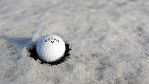 Golfer sind im Winter mit Eis und Schnee konfrontiert. (Foto: Getty)