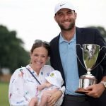 Mit seiner jungen Familie: Scottie Scheffler. (Foto: Getty)