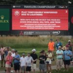 Zuschauer wurden am Samstagnachmittag bei der Travelers Championship der PGA Tour von einem Blitz getroffen. (Foto: Getty)