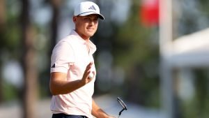 Ludvig Aberg ist alleiniger Führender nach 36 Löchern bei seinem US Open-Debüt. (Foto: Getty)