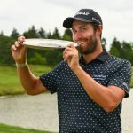 Thomas Rosenmüller feiert seinen Sieg auf der Korn Ferry Tour. (Foto: Getty)