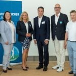Neues BWGV-Präsidium; v.l.n.r.: Klaus J. Kroll (Landessportwart), Anja Canz (Landesjugendwartin), Claudia Zwilling-Pinna (Vizepräsidentin Region Nordbaden), Michael Marbler (Präsident), Marcus Weller (stellvertretender Präsident & Schatzmeister), Urs Christen (Vizepräsident Region Südbaden), Hubert Hörmann (Vizepräsident Region Württemberg) (Fotos: © BWGV)