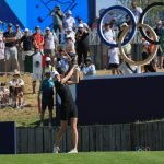 Esther Henseleit am ersten Abschlag der zweiten Runde des Damen-Golfturniers bei Olympia 2024. (Foto: Getty)