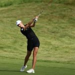 Alexandra Försterling auf der ersten Runde des Damen-Golfturniers bei Olympia 2024. (Foto: Getty)