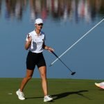 Alexandra Försterling beim Damen-Golfturnier bei Olympia 2024. (Foto: Getty)