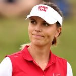 Morgane Metraux im Interview nach Runde 3 von Golf bei Olympia. (Foto: Getty)