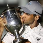 PGA Tour: Aaron Rai mit der Trophäe der Wyndham Championship. (Foto: Getty)
