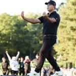 Si Woo Kim besiegelte das Comeback des Team Internatioal beim Presidents Cup mit seinem Putt am 18. Loch. (Quelle: Getty)