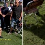 Auf der DP World Tour landete Daniel Browns Ball bei der Andalucia Masters auf kuriose Weise bei einer Zuschauerin. (Fotos: Twitter@DPWorldTour)