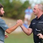 Cameron Young (li.) und Sepp Straka spielten die erste Runde der Hero World Challenge der PGA Tour zusammen. (Quelle: Getty)