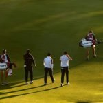 Matchplay beim Ryder Cup: zum Beispiel im klassischen Foursome-Format (Foto: Getty).