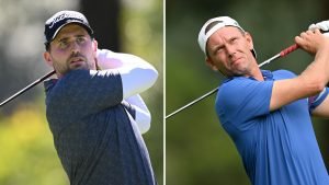 Nicolai von Dellingshausen (li.) und Marcel Siem sind die besten deutschsprachigen Spieler bei der Joburg Open auf der DP World Tour. (Fotos: Getty)