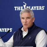 Jay Monahan äußert sich im Rahmen des Players zum Stand der PGA-PIF Verhandlungen. (Foto: Getty)
