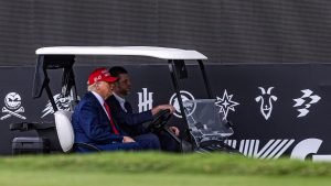 Donald Trump beim LIV Golf Event in Miami. (Foto: Getty)
