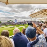 Ausblick VIP Garden Lounge auf 18. Bahn. (Foto: Amundi German Masters@Gerrit Kleinfeld)