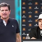 LIV Golf CEO Scott O’Neil und OWGR-Vorsitzender Trevor Immelman sprechen offenbar erneut über Weltranglistenpunkte für die League. (Fotos: Getty)