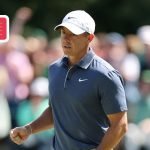 Rory McIlroy beim US Masters 2025 live. (Foto: Getty)