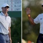 Rory McIlroy und Bryson DeChambeau starten zusammen in die vierte Runde des US Masters 2025. (Foto: Getty)
