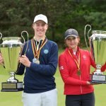 Charlotte Naughton aus England und Filip Grave aus Schweden gewinnen die 21. German International Amateur Championship Boys and Girls. Foto: DGV/mat