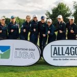 Die Damen aus dem GC Hubbelrath gewinnen den dritten DGL-Spieltag. (Foto: Philipp Eibl/ DGV)