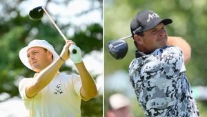 Martin Kaymer und Patrick Reed in der LIV Golf League. (Fotos: Getty)