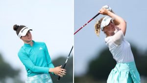 Esther Henseleit und Olivia Cowan bei der KPMG Women's PGA Championship 2025 auf der LPGA Tour. (Fotos: Getty)