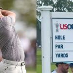 US Open 2025: Profis benötigen einen Driver für 265 Meter Par 3 (Foto: Getty/x.com/@DPWorldTour)