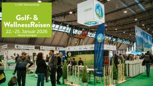 22.–25. Januar 2026: Die Golf- & WellnessReisen auf der CMT Stuttgart begeistert mit starken Partnern. (Foto: Messe Stuttgart & Golf- & WellnessReisen)